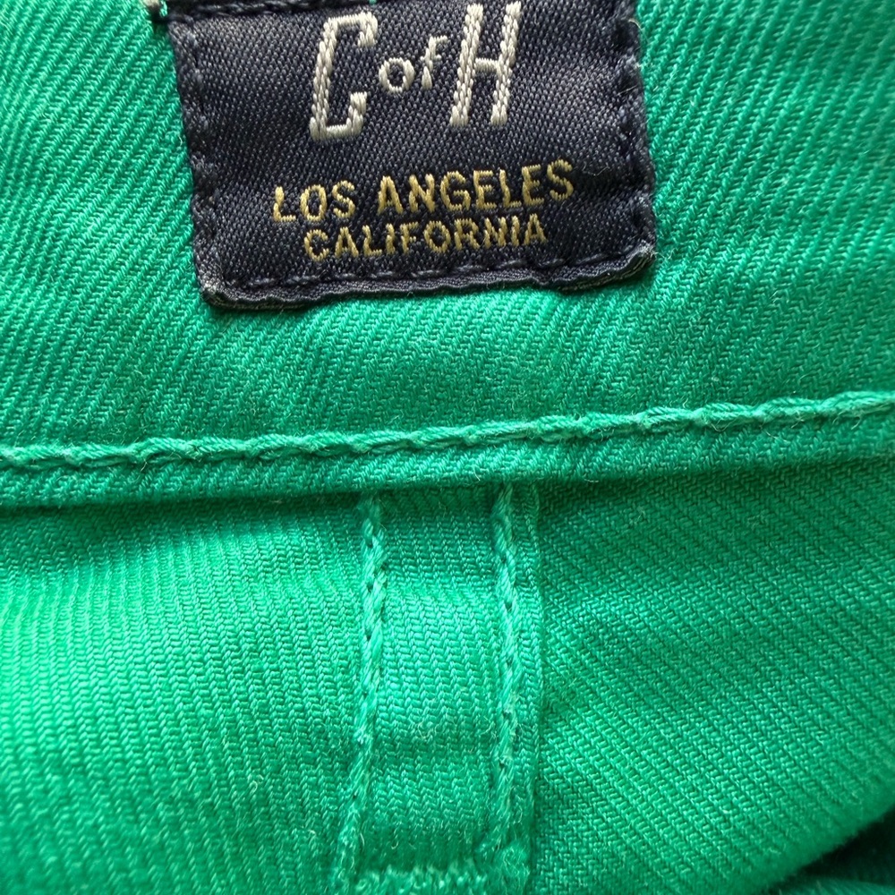 Thompson Bright Green Skinny Jeans with Black Label